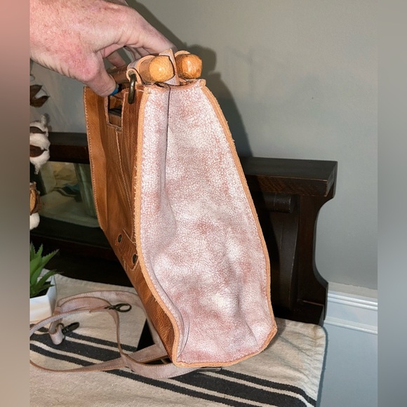 Bed Stu Tan and Pink Shoulder Bag - Picture 8 of 14